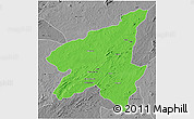 Political 3D Map of Marrupa, desaturated