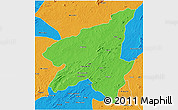 Political 3D Map of Marrupa