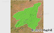 Political 3D Map of Marrupa, satellite outside