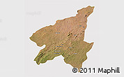 Satellite 3D Map of Marrupa, cropped outside