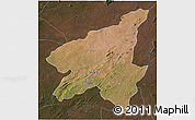 Satellite 3D Map of Marrupa, darken