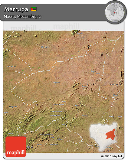 Satellite 3D Map of Marrupa