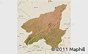 Satellite 3D Map of Marrupa, shaded relief outside