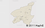 Shaded Relief 3D Map of Marrupa, cropped outside