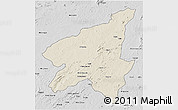 Shaded Relief 3D Map of Marrupa, desaturated