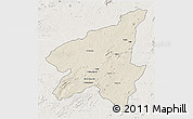 Shaded Relief 3D Map of Marrupa, lighten
