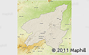 Shaded Relief 3D Map of Marrupa, physical outside