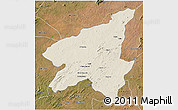 Shaded Relief 3D Map of Marrupa, satellite outside