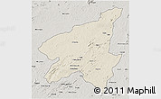 Shaded Relief 3D Map of Marrupa, semi-desaturated