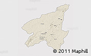 Shaded Relief 3D Map of Marrupa, single color outside