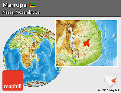 Physical Location Map of Marrupa