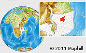 Physical Location Map of Marrupa, highlighted country