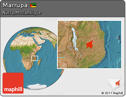 Satellite Location Map of Marrupa