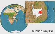 Satellite Location Map of Marrupa, highlighted parent region