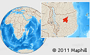Shaded Relief Location Map of Marrupa