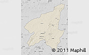 Shaded Relief Map of Marrupa, desaturated
