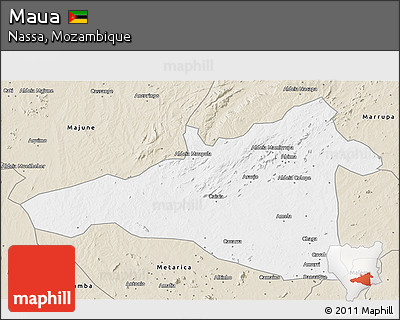 Classic Style 3D Map of Maua