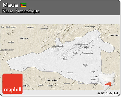 Classic Style 3D Map of Maua