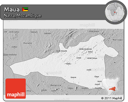 Gray 3D Map of Maua