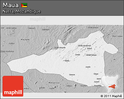Gray 3D Map of Maua