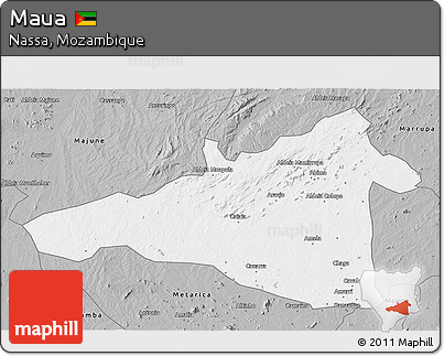 Gray 3D Map of Maua