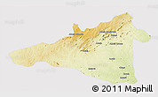 Physical 3D Map of Maua, cropped outside