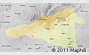 Physical 3D Map of Maua, desaturated