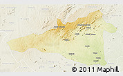 Physical 3D Map of Maua, lighten