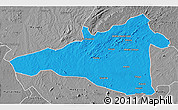 Political 3D Map of Maua, desaturated