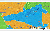 Political 3D Map of Maua