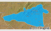 Political 3D Map of Maua, satellite outside