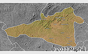 Satellite 3D Map of Maua, desaturated