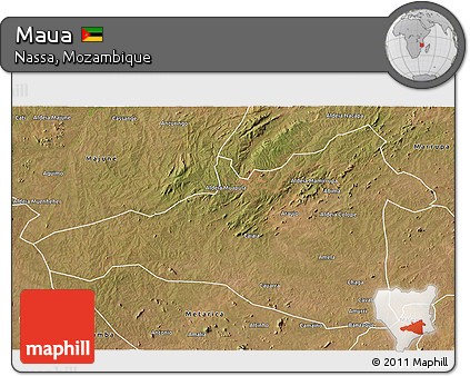 Satellite 3D Map of Maua