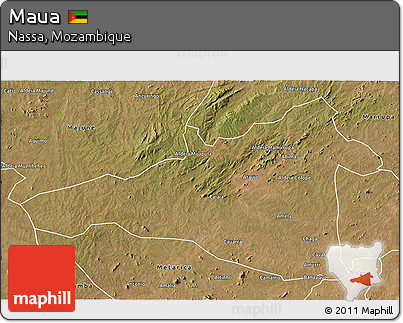 Satellite 3D Map of Maua