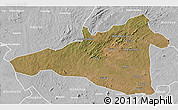Satellite 3D Map of Maua, lighten, desaturated