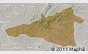 Satellite 3D Map of Maua, lighten, semi-desaturated