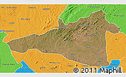 Satellite 3D Map of Maua, political outside