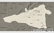 Shaded Relief 3D Map of Maua, darken