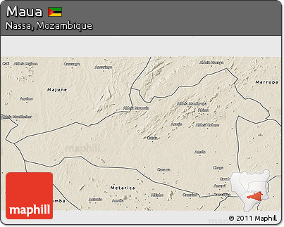 Shaded Relief 3D Map of Maua