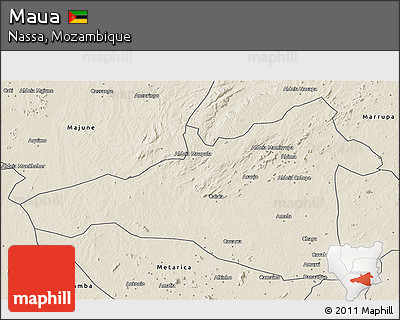 Shaded Relief 3D Map of Maua
