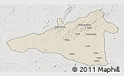 Shaded Relief 3D Map of Maua, lighten, semi-desaturated