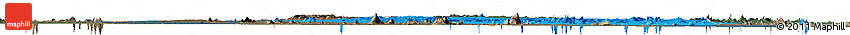 Political Horizon Map of Maua, darken, semi-desaturated