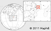 Blank Location Map of Maua, within the entire country