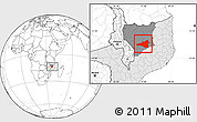 Blank Location Map of Maua, highlighted country, highlighted parent region