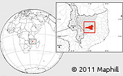 Blank Location Map of Maua, highlighted parent region