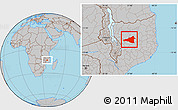 Gray Location Map of Maua