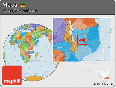 Political Location Map of Maua