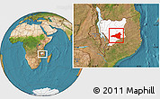 Satellite Location Map of Maua, highlighted parent region