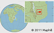 Savanna Style Location Map of Maua