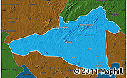 Political Map of Maua, darken